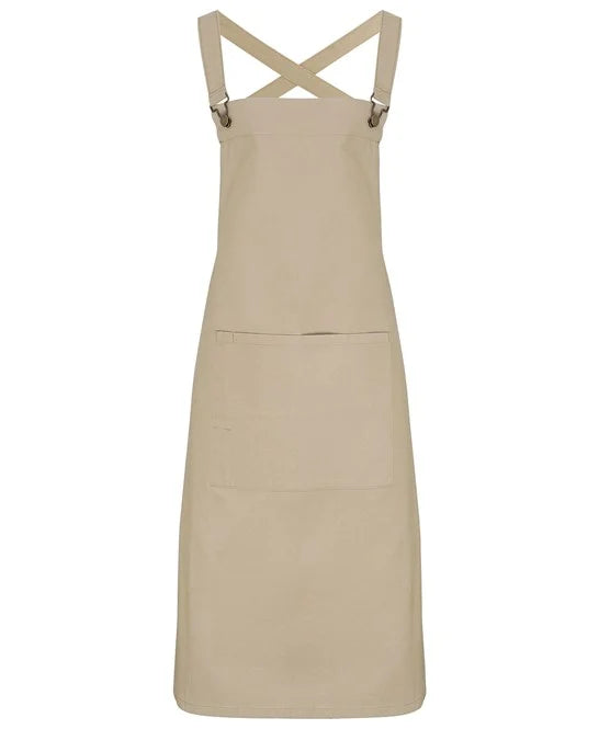 Cross back 'barista' bib apron PR129