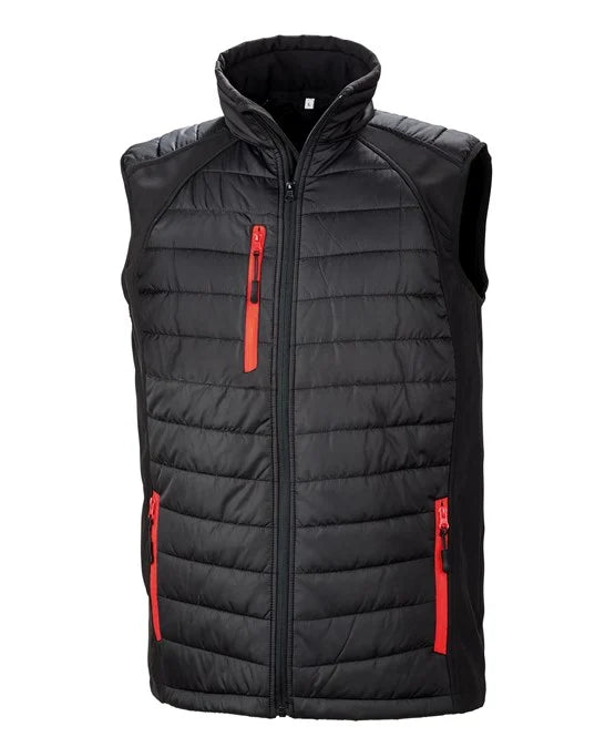 Compass padded softshell gilet