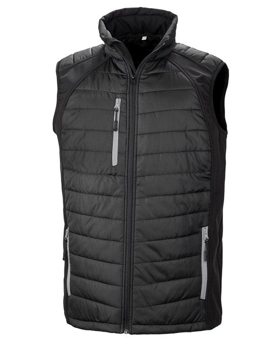 Compass padded softshell gilet