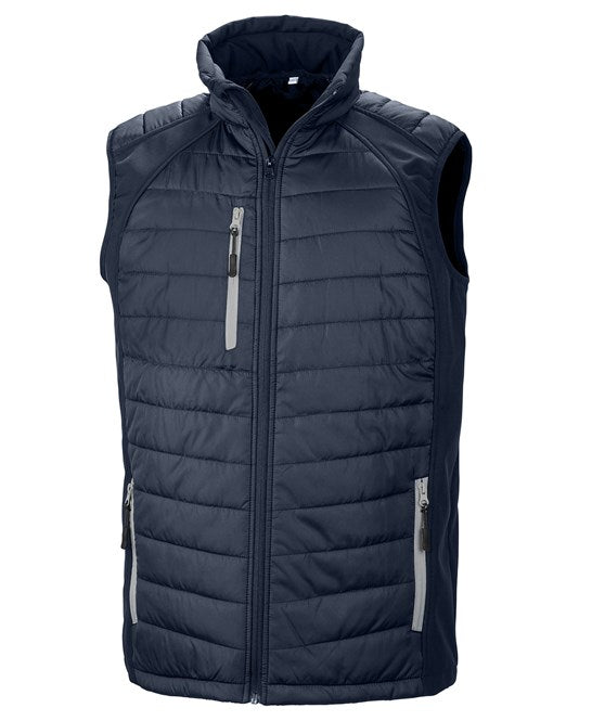 Compass padded softshell gilet