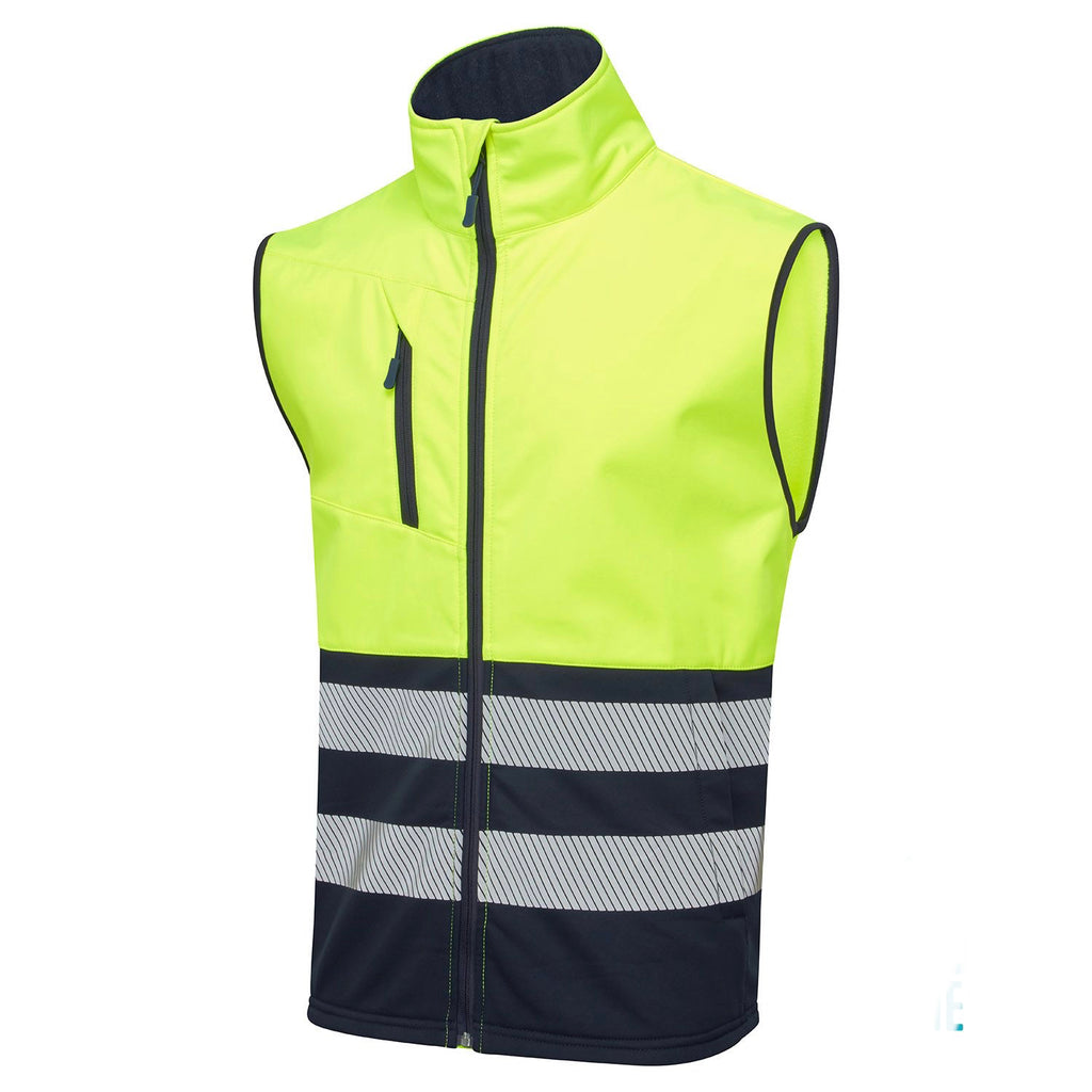 Supertouch Hi Vis Eco Coolair 2 Tone Softshell Gilet