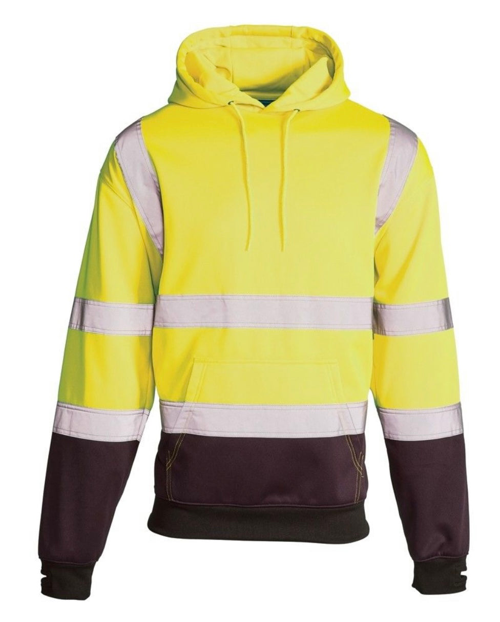 Supertouch Hi Vis 2 Tone Hooded Sweatshirt