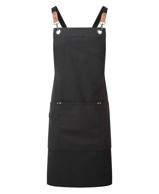 Clip ‘n’ Clasp cross-back bib apron