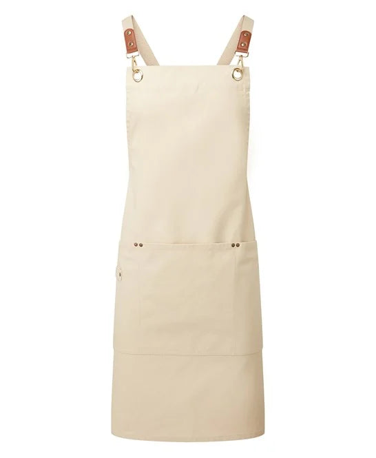 Clip ‘n’ Clasp cross-back bib apron