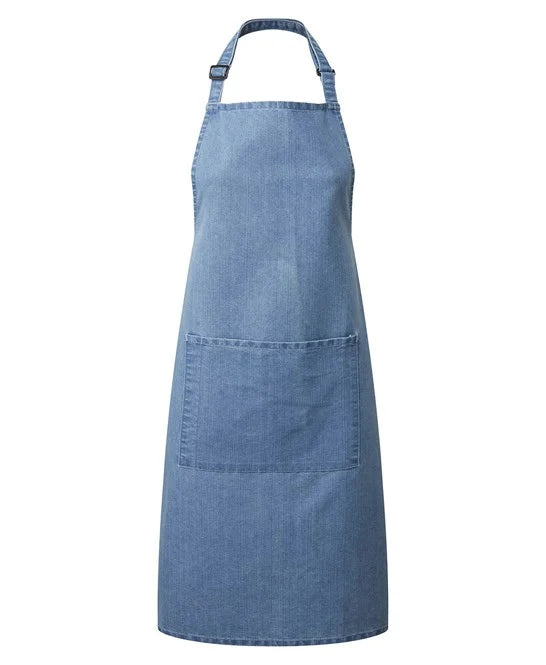 Colours bib apron with pocket