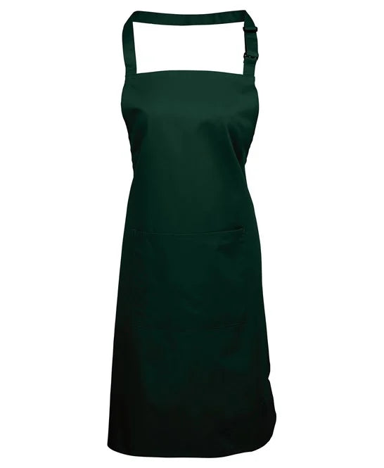 Colours bib apron with pocket