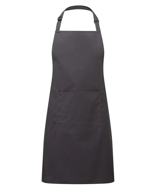 Colours bib apron with pocket