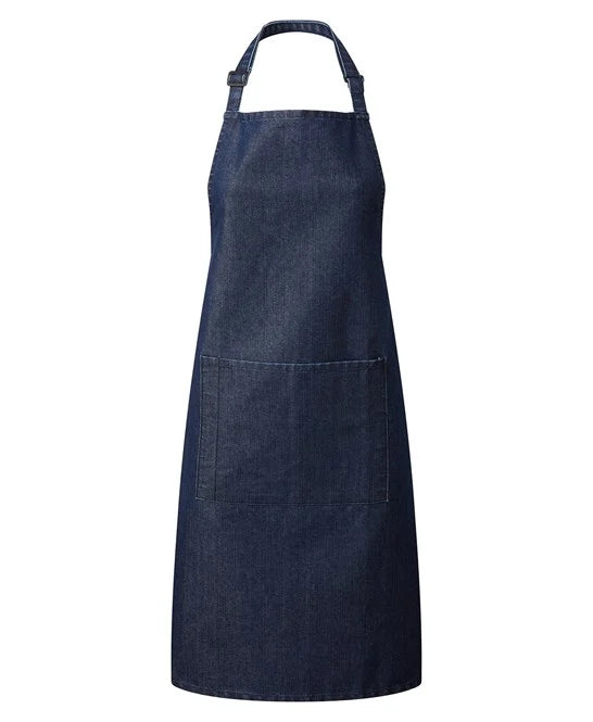 Colours bib apron with pocket