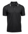 Luxury stripe stretch polo