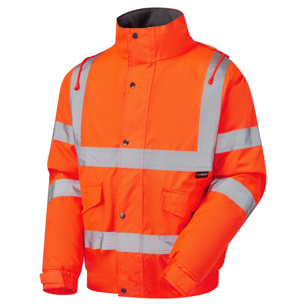 Supertouch Hi Vis Orange Storm Bomber Jacket