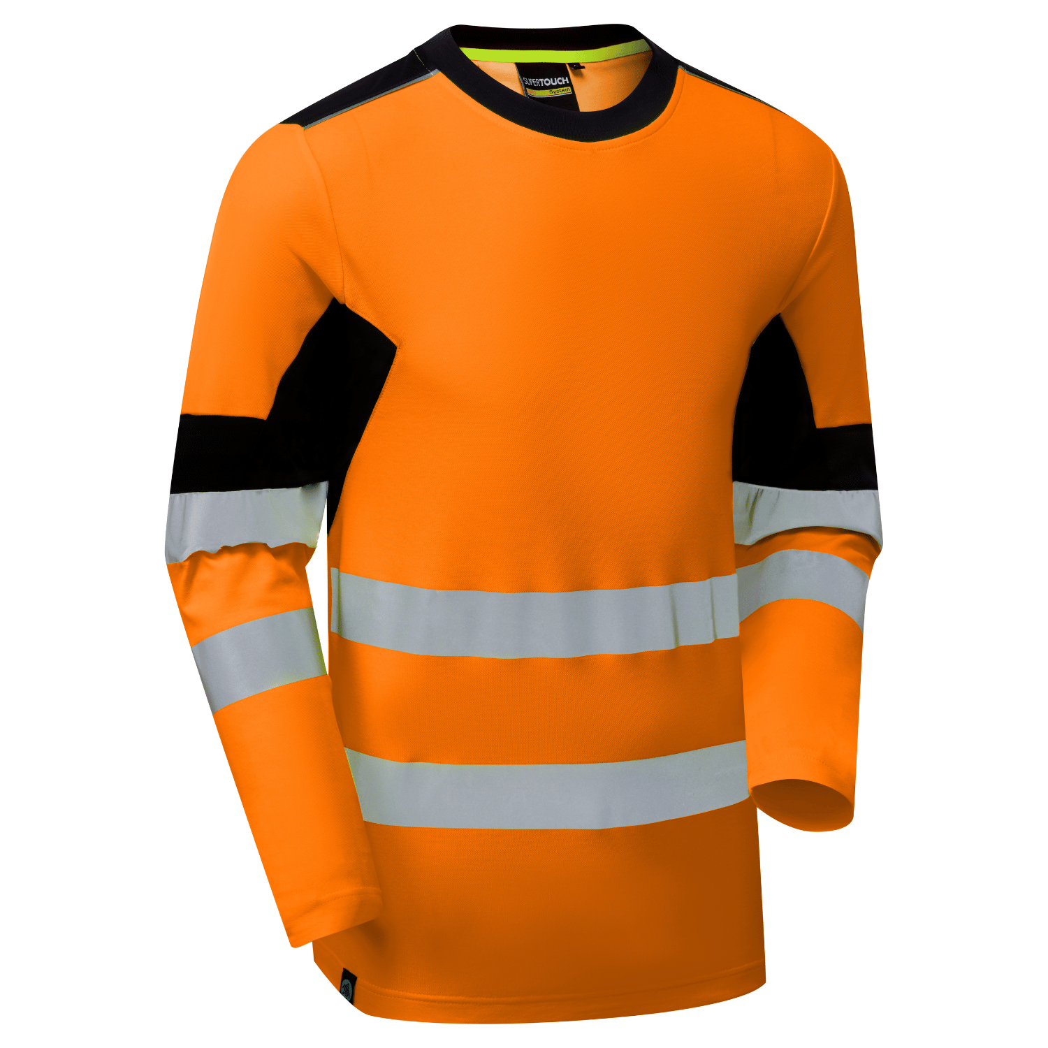 Supertouch Hi-Vis Eco Long Sleeve Cotton Cool T-Shirt