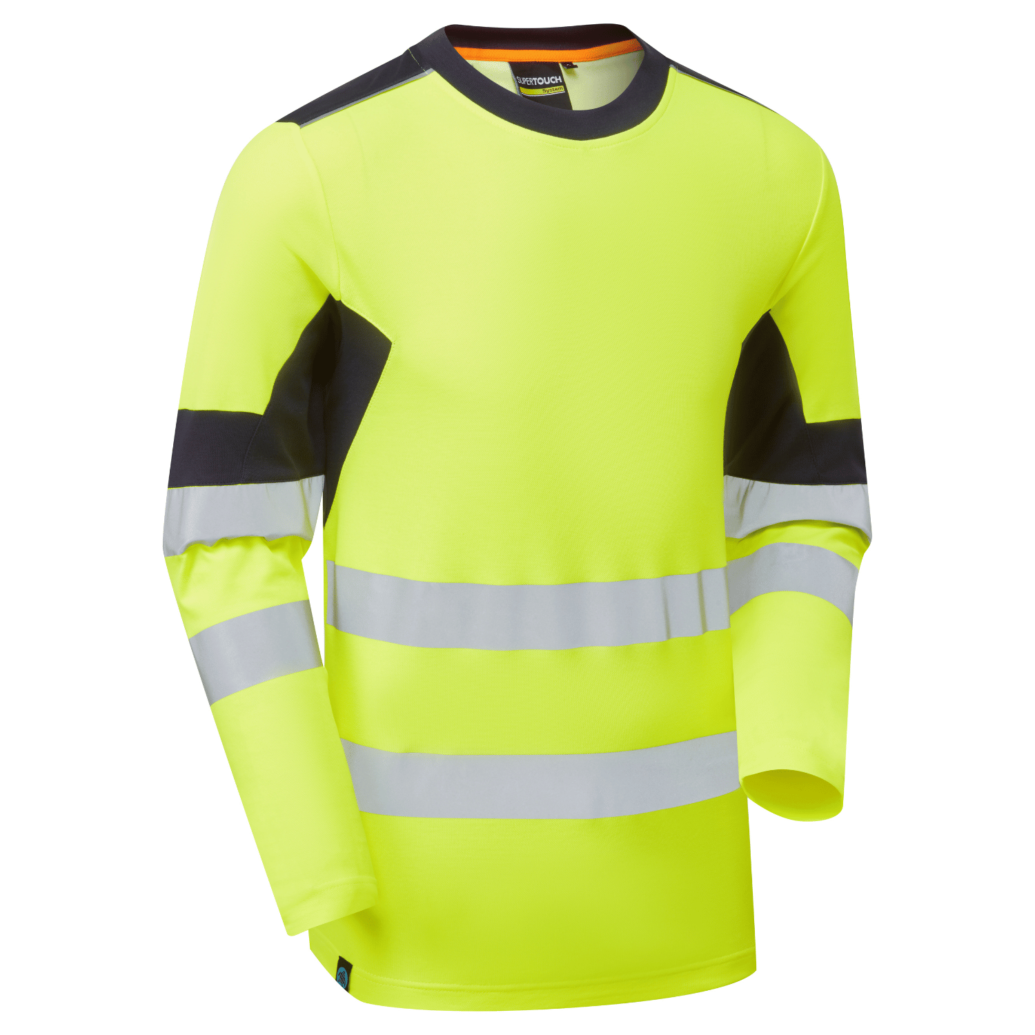Supertouch Hi-Vis Eco Long Sleeve Cotton Cool T-Shirt