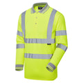 Supertouch Hi Vis Long Sleeve Bird Eye Polo Shirt