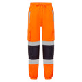 Supertouch Hi Vis Orange 2 Tone Jogging Bottoms