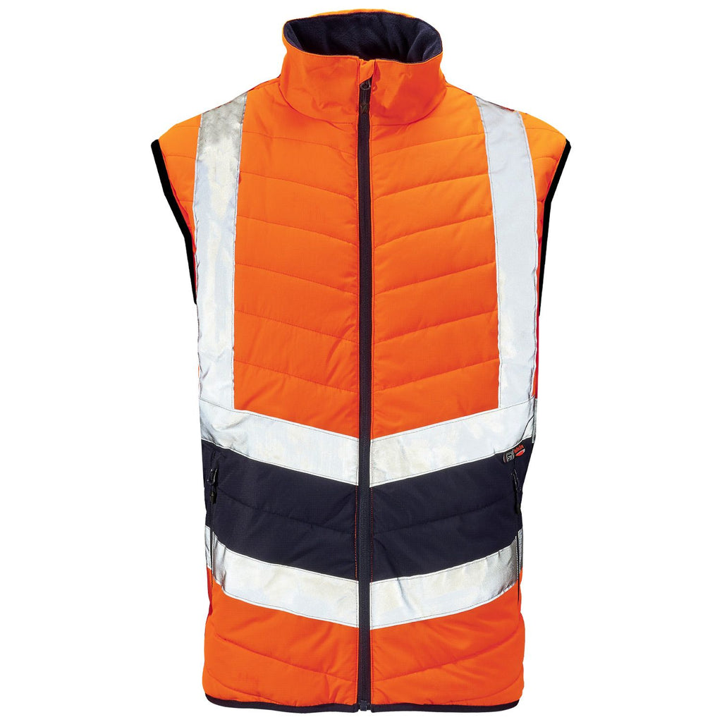 Supertouch Hi Vis 2 Tone Puffer Bodywarmer
