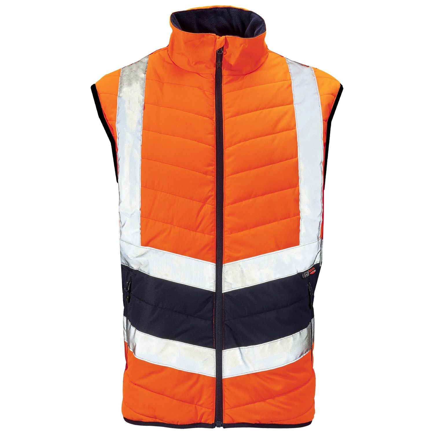 Supertouch Hi Vis 2 Tone Puffer Bodywarmer