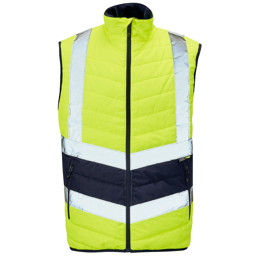 Supertouch Hi Vis 2 Tone Puffer Bodywarmer