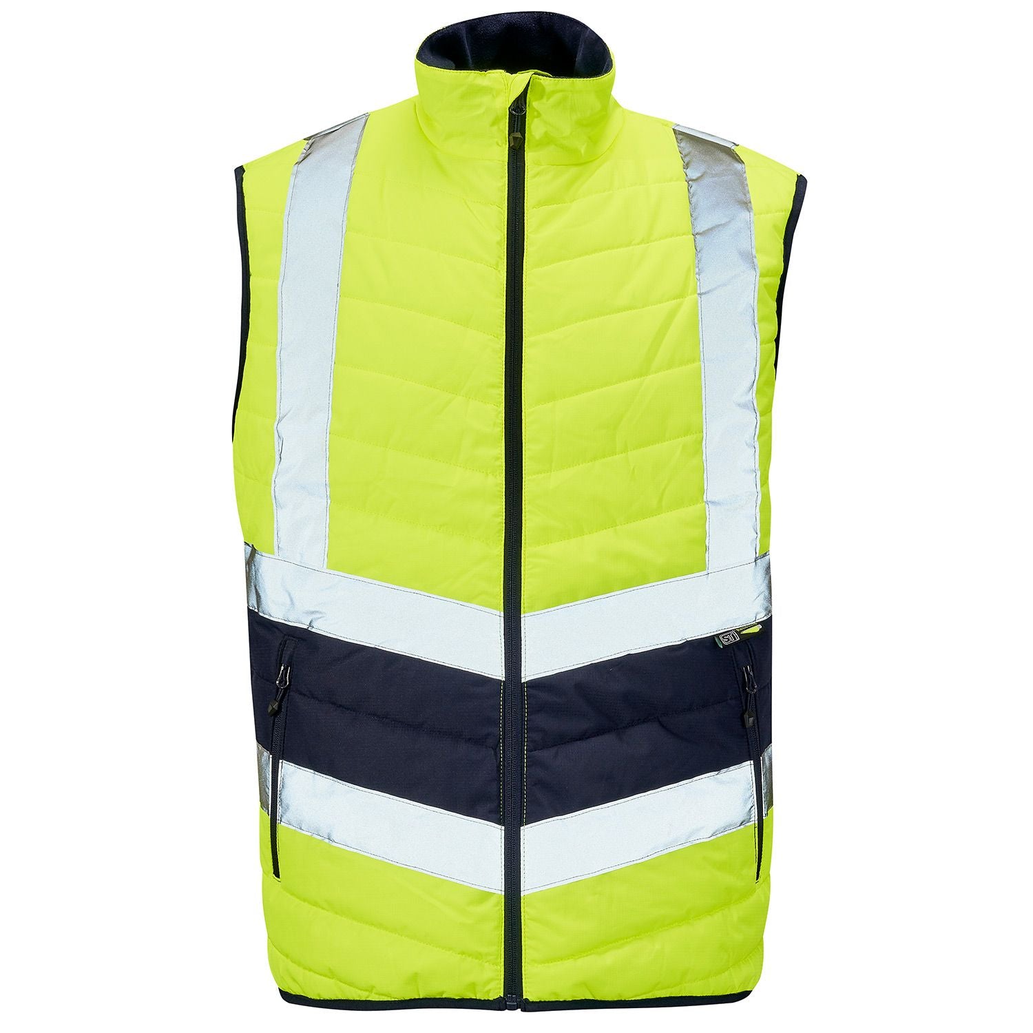 Supertouch Hi Vis 2 Tone Puffer Bodywarmer