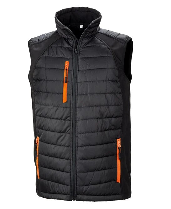 Compass padded softshell gilet