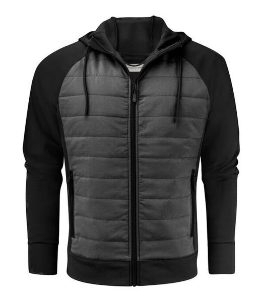 Full Zip Hooded Hybrid Jacket