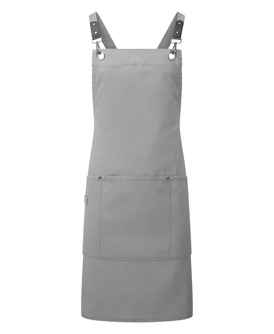 Clip ‘n’ Clasp cross-back bib apron PR182
