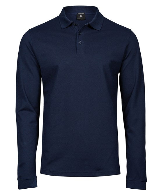 Luxury Stretch Long Sleeve Polo
